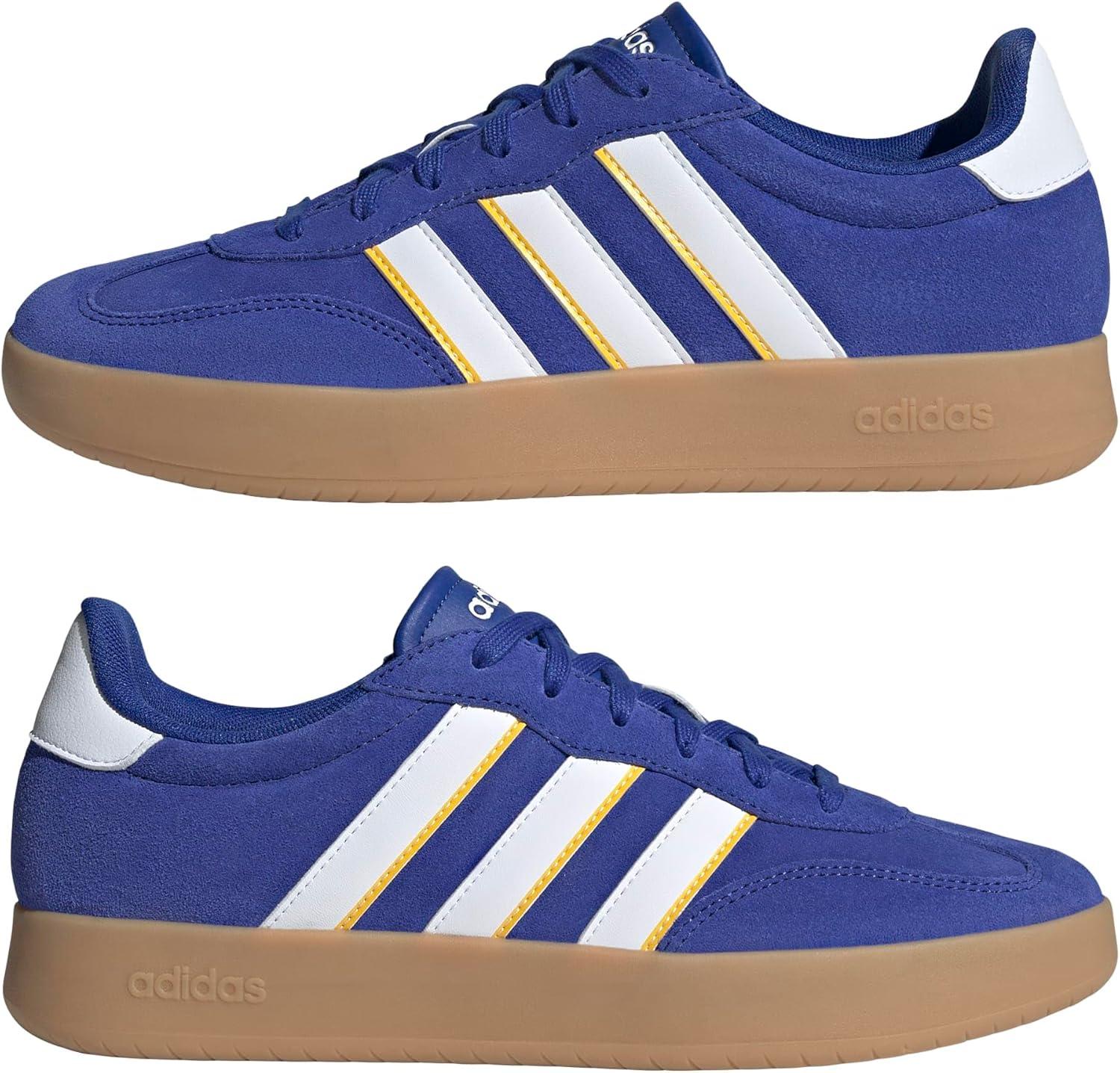 imageadidas Mens Barreda Fashion SneakersSemi Lucid BlueWhiteUtility Yellow