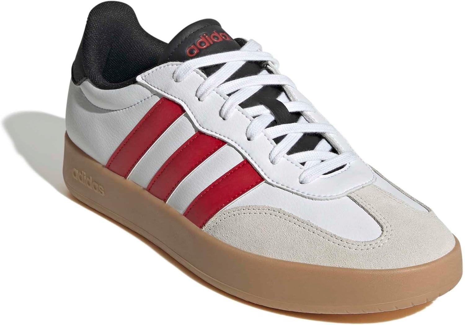 imageadidas Mens Barreda Fashion SneakersWhiteBetter ScarletBlack