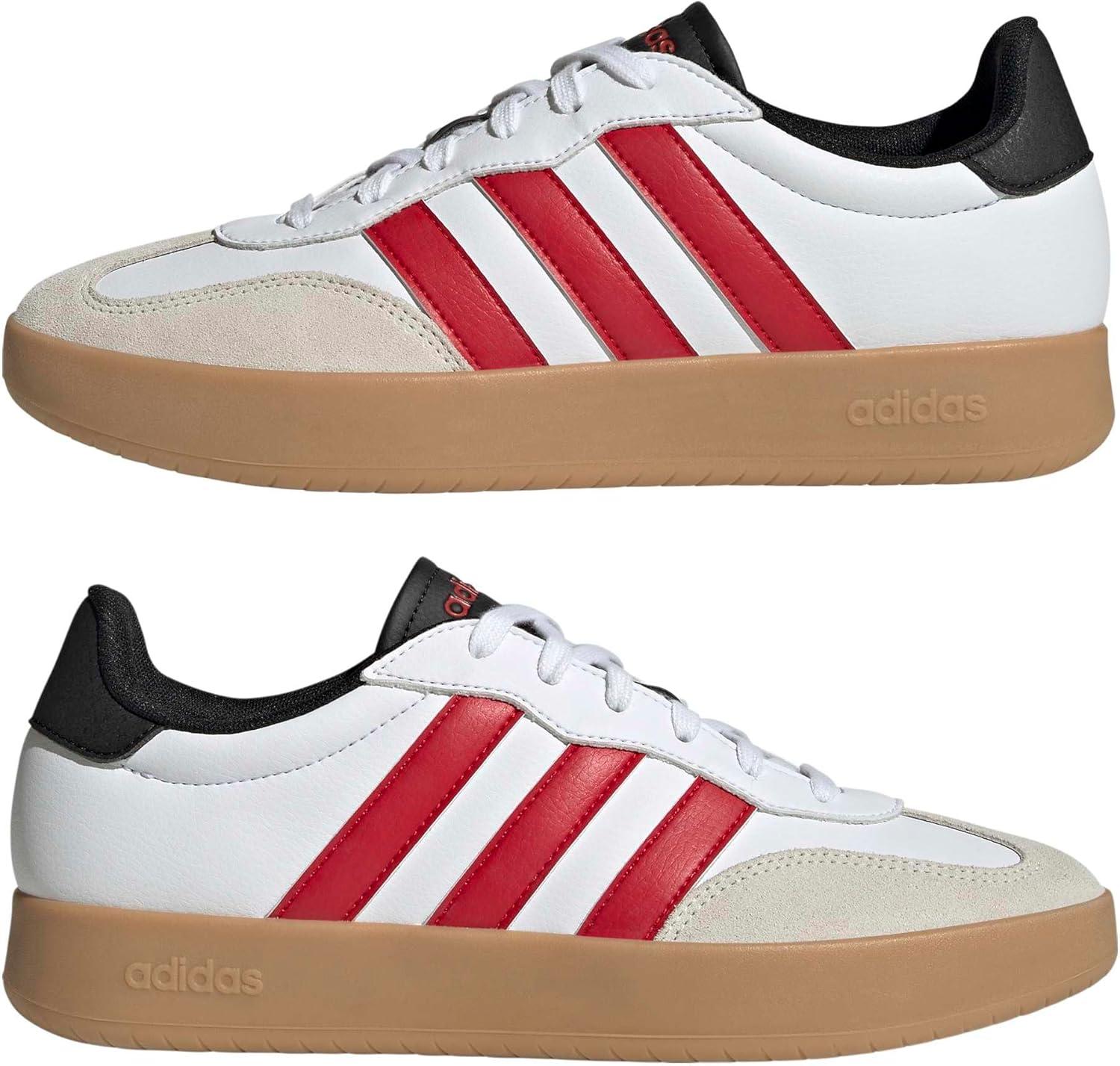 imageadidas Mens Barreda Fashion SneakersWhiteBetter ScarletBlack