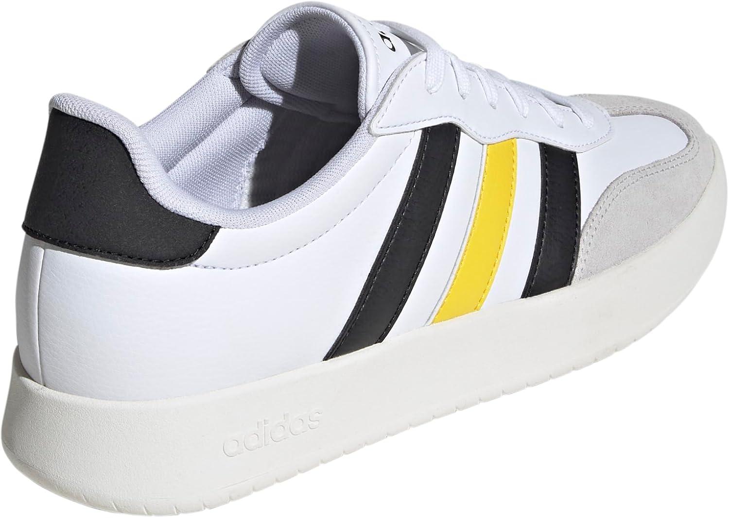 imageadidas Mens Barreda Fashion SneakersWhiteBlackUtility Yellow
