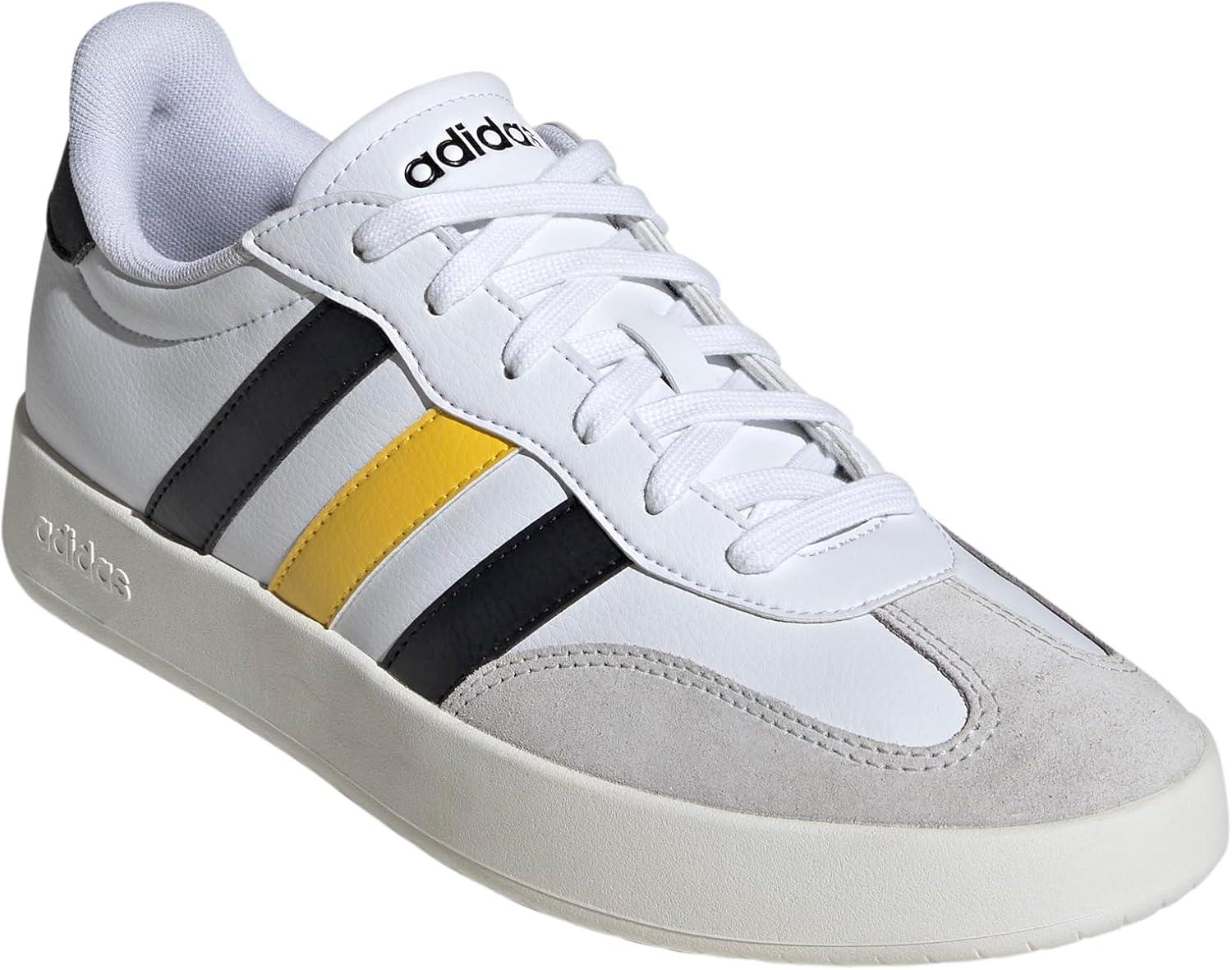 imageadidas Mens Barreda Fashion SneakersWhiteBlackUtility Yellow