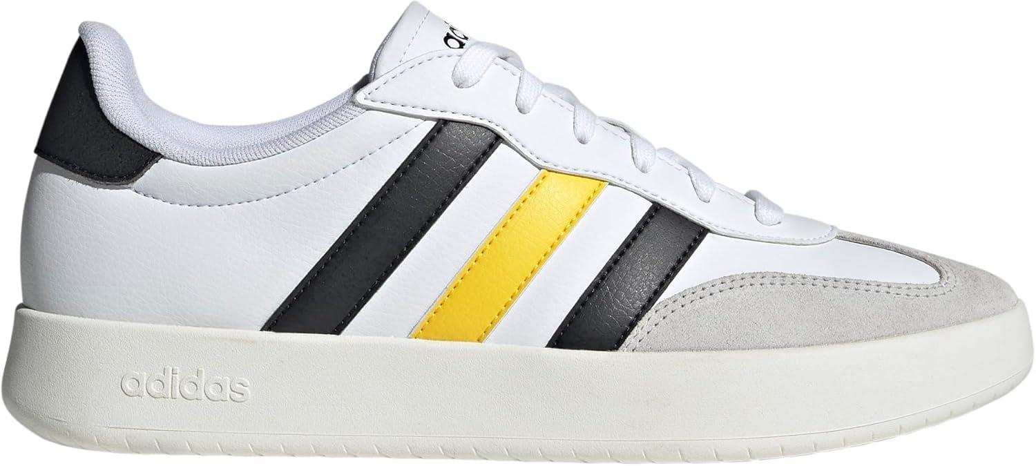 imageadidas Mens Barreda Fashion SneakersWhiteBlackUtility Yellow