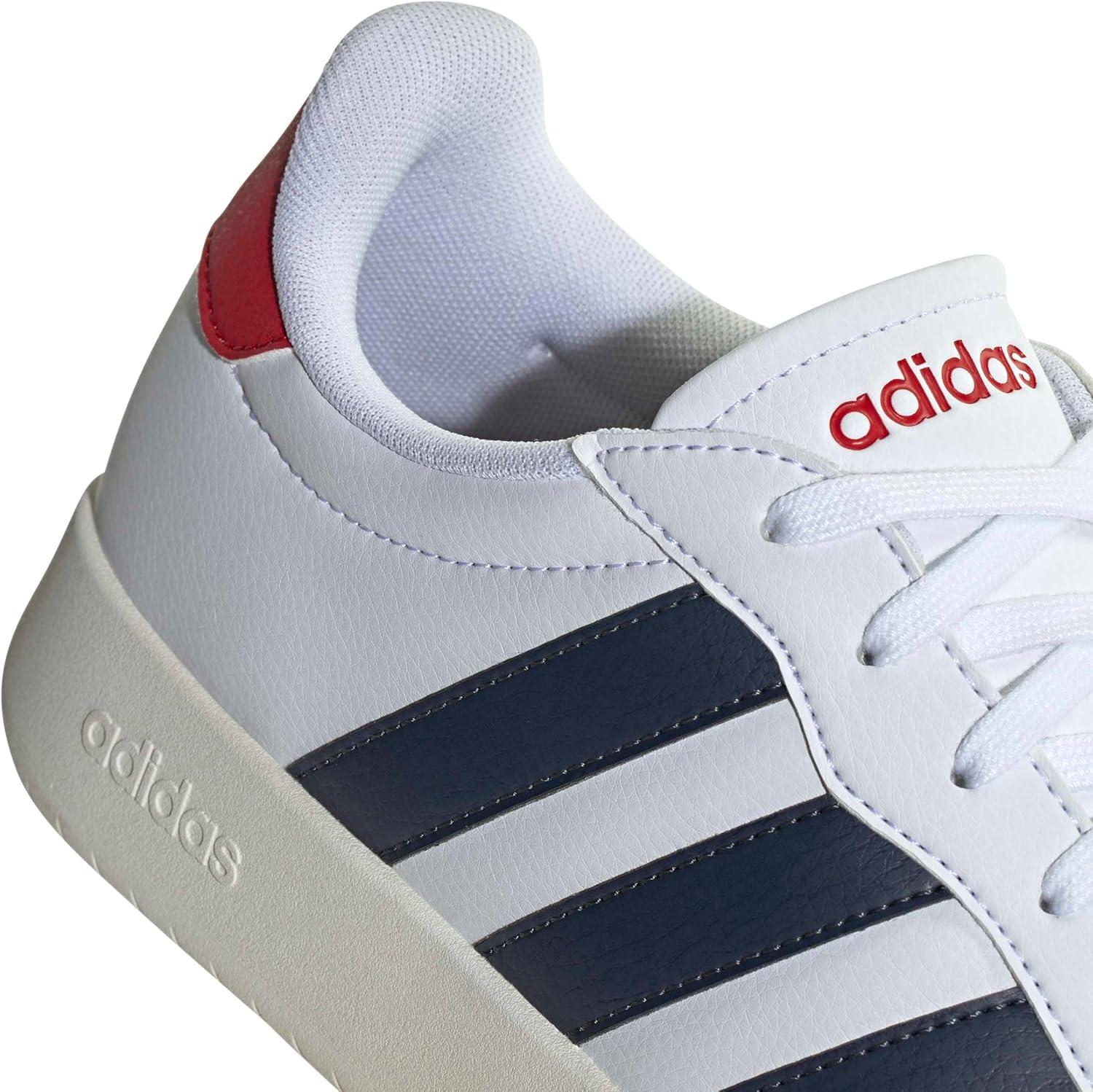 imageadidas Mens Barreda Fashion SneakersWhiteShadow NavyBetter Scarlet