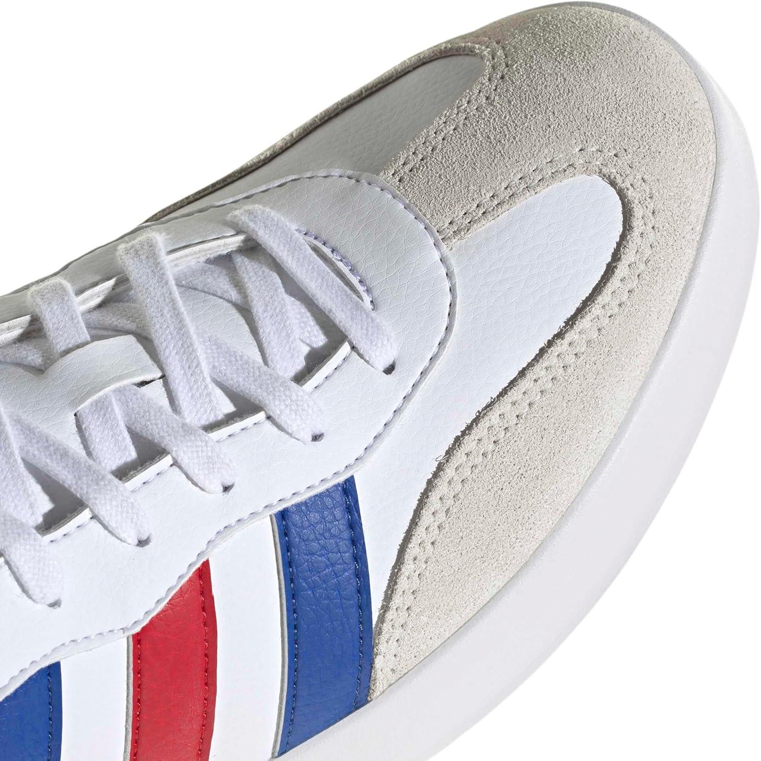 imageadidas Mens Barreda Fashion SneakersWhiteTeam Royal BlueBetter Scarlet