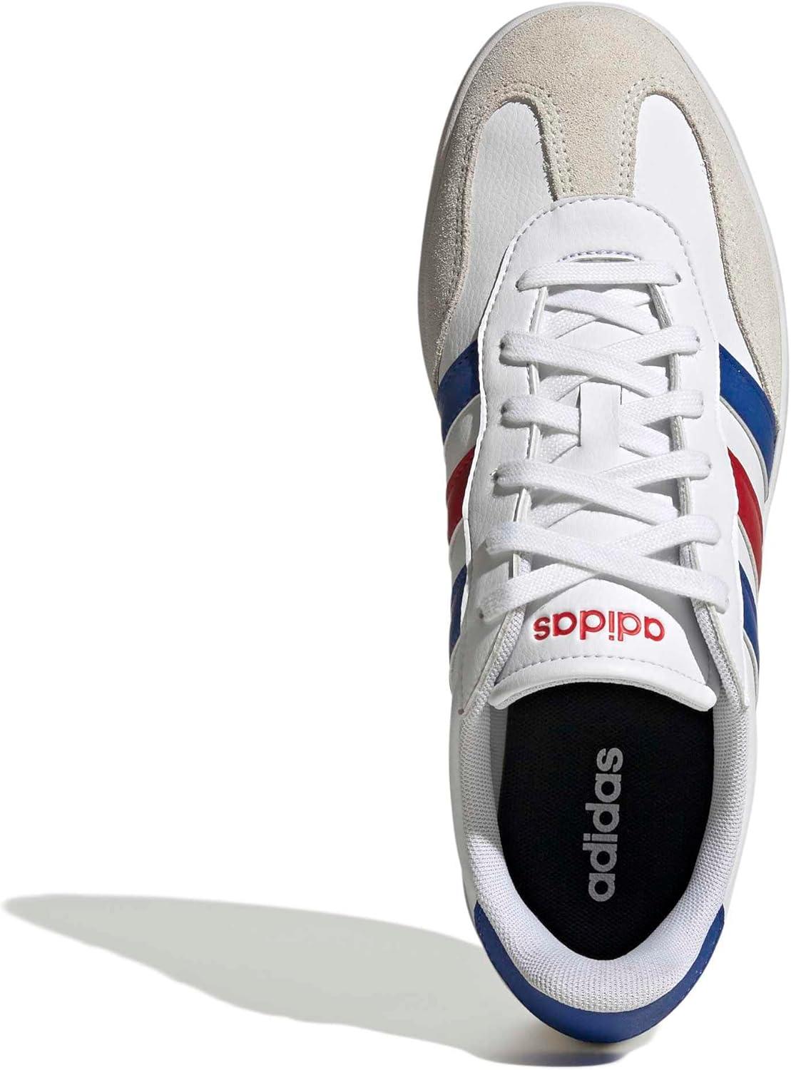 imageadidas Mens Barreda Fashion SneakersWhiteTeam Royal BlueBetter Scarlet