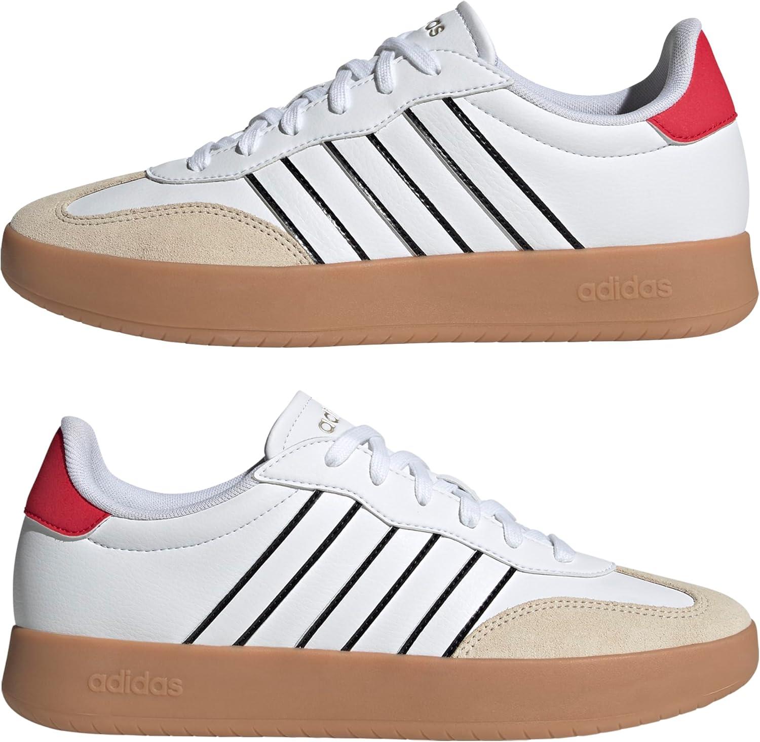 imageadidas Mens Barreda Fashion SneakersWhiteWhitePure Ruby