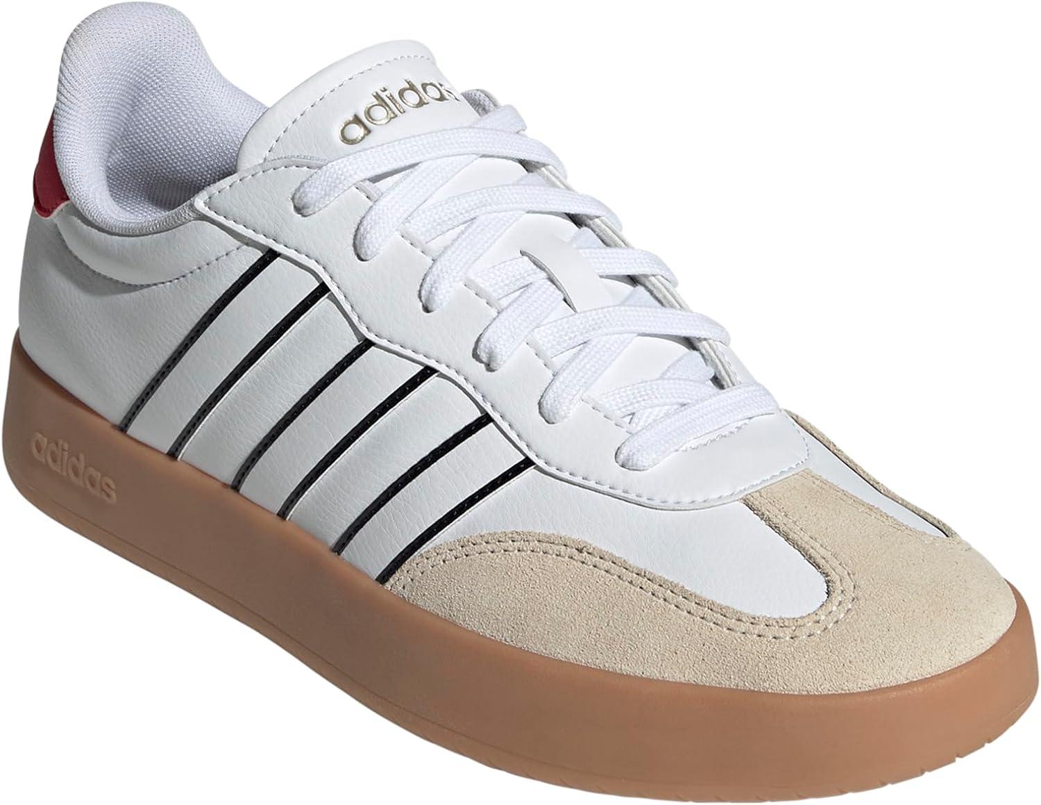 imageadidas Mens Barreda Fashion SneakersWhiteWhitePure Ruby
