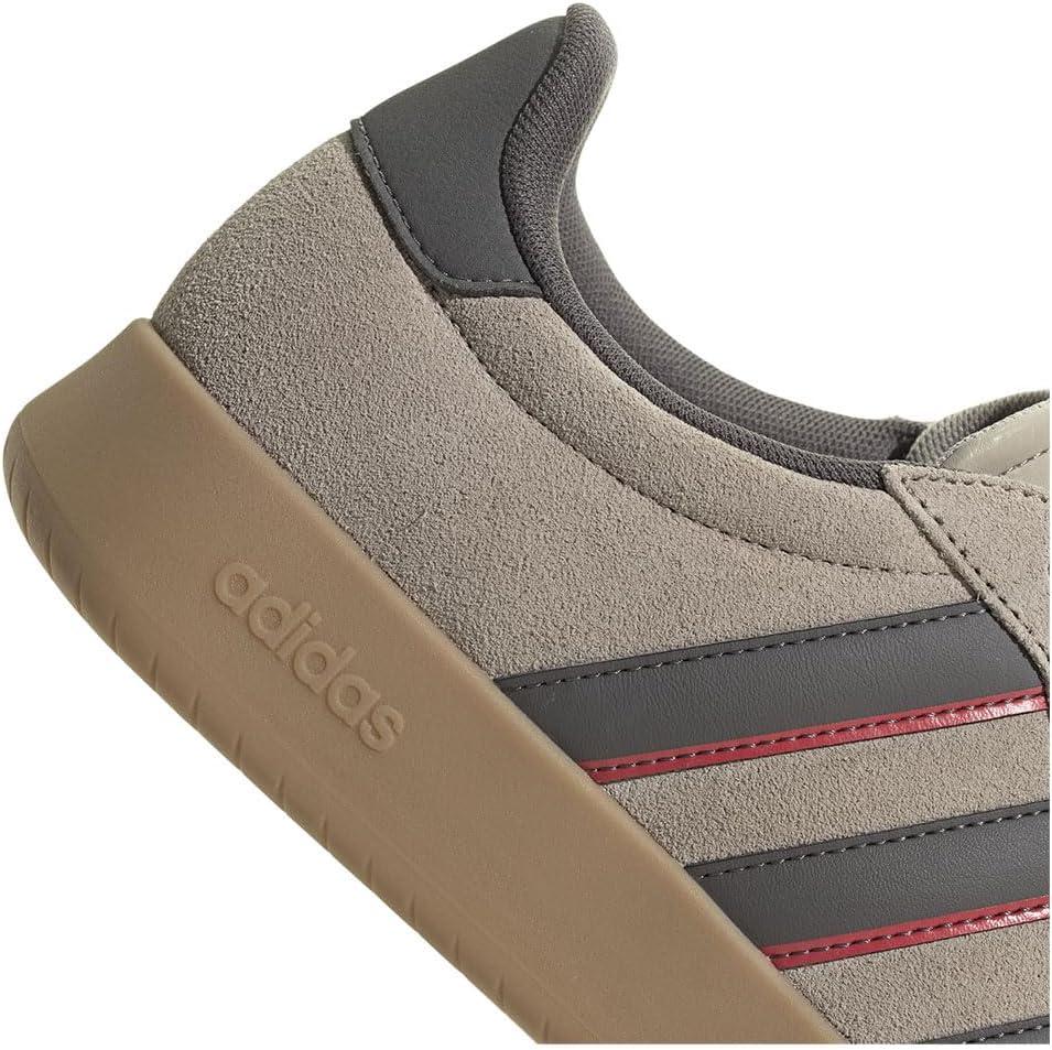 imageadidas Mens Barreda Fashion SneakersWonder Beige Charcoal Semi Lucid Red