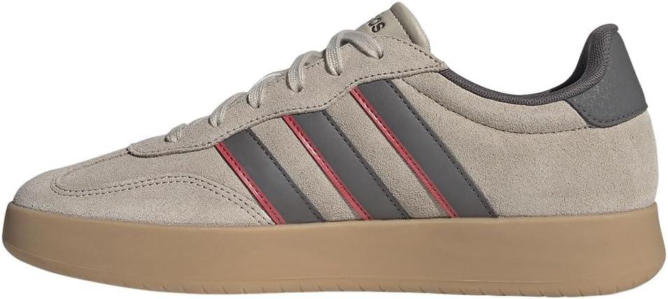 imageadidas Mens Barreda Fashion SneakersWonder BeigeCharcoalSemi Lucid Red