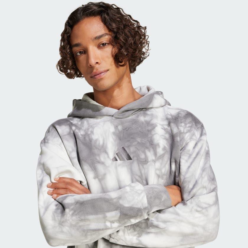 imageadidas mens All Szn Fleece Wash HoodieGrey