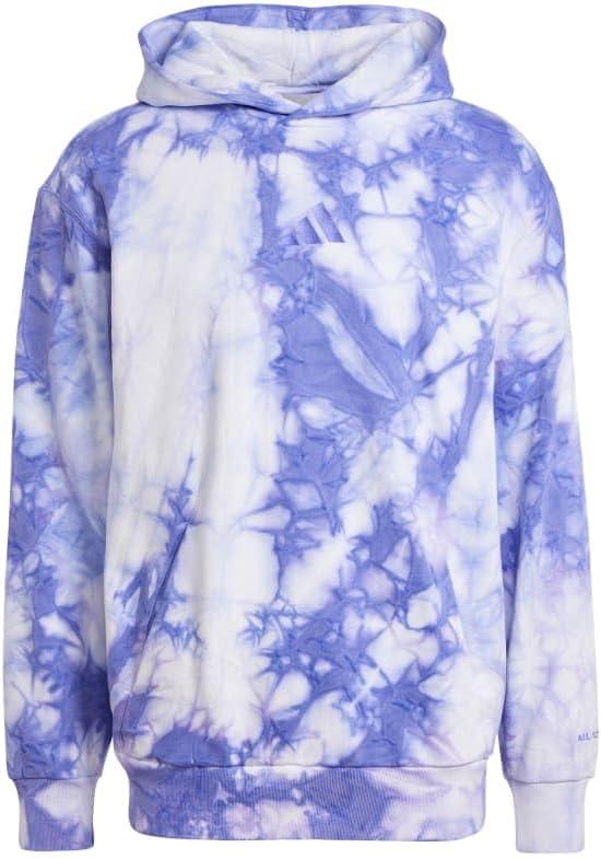 imageadidas mens All Szn Fleece Wash HoodieSemi Cobalt Blue