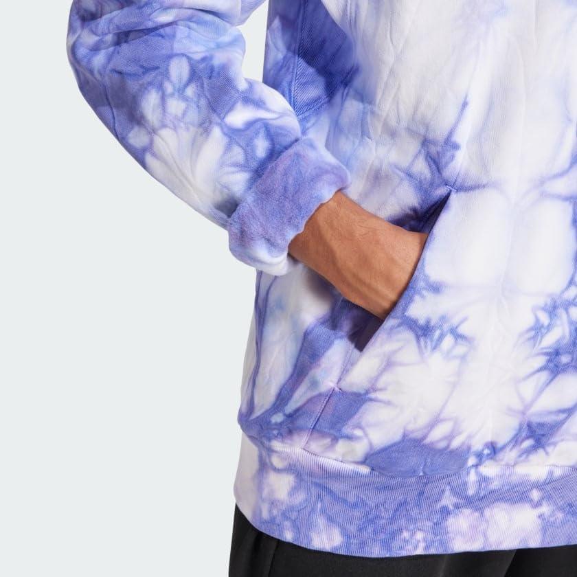 imageadidas mens All Szn Fleece Wash HoodieSemi Cobalt Blue