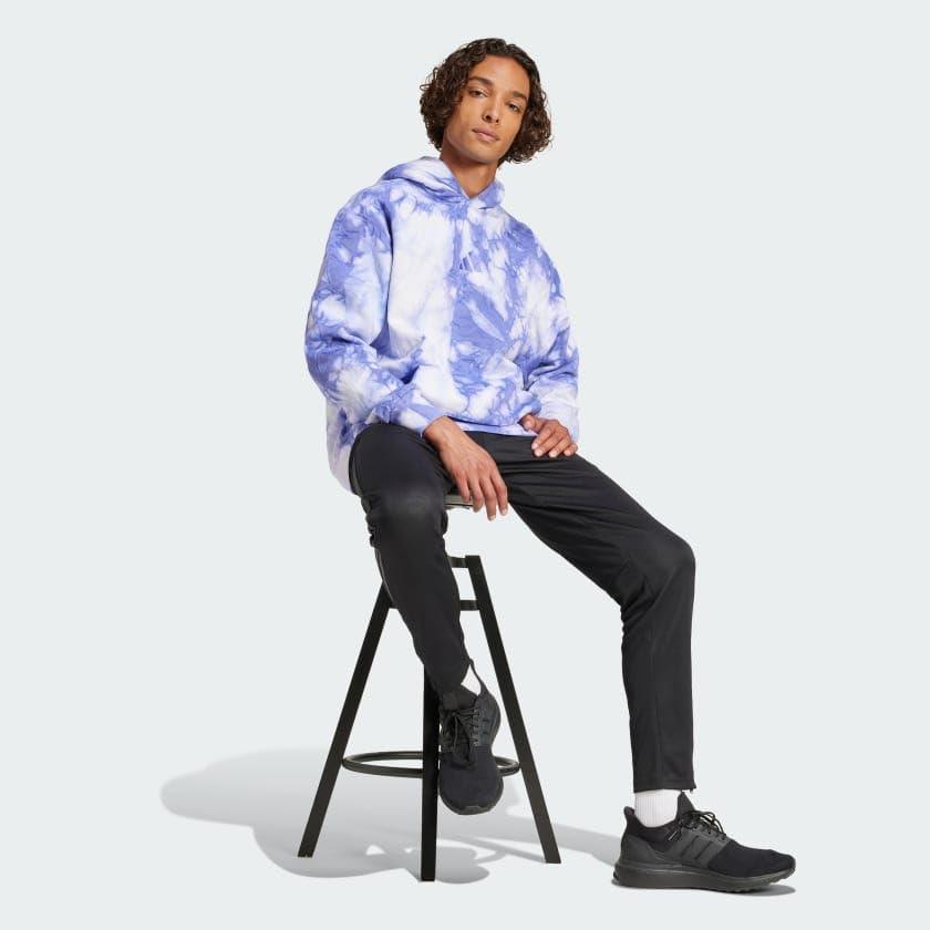 imageadidas mens All Szn Fleece Wash HoodieSemi Cobalt Blue