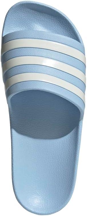 imageadidas womens Adilette AquaGlow BlueZero MetallicZero Metallic
