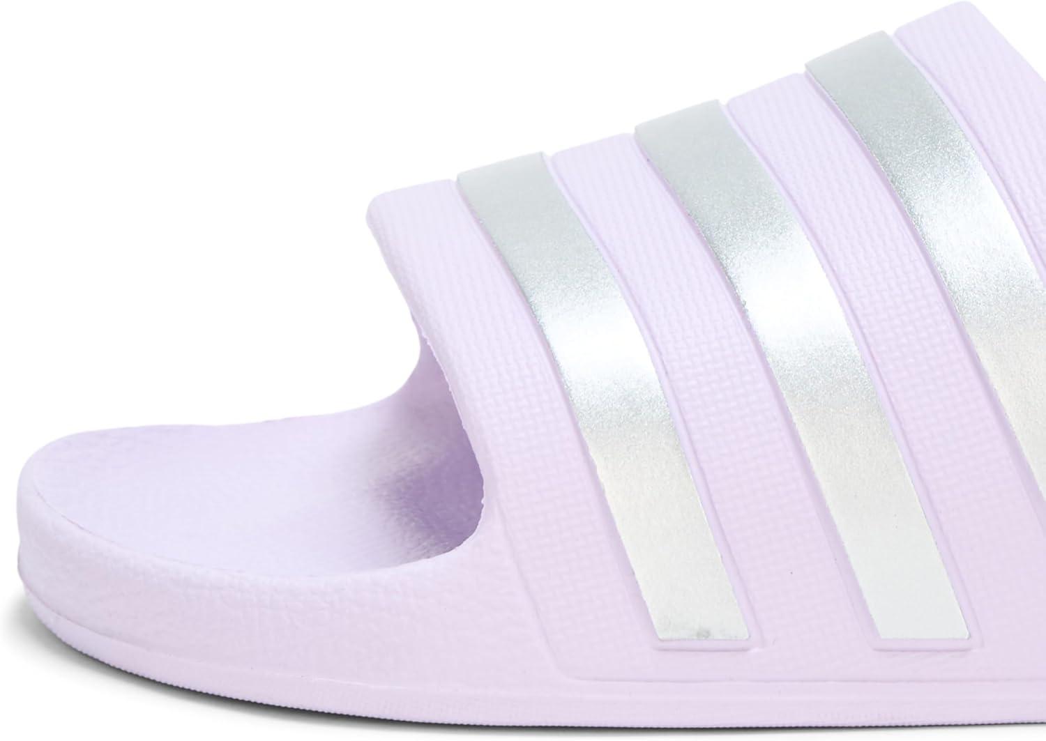 imageadidas womens Adilette AquaIce LavenderMatte SilverMatte Silver