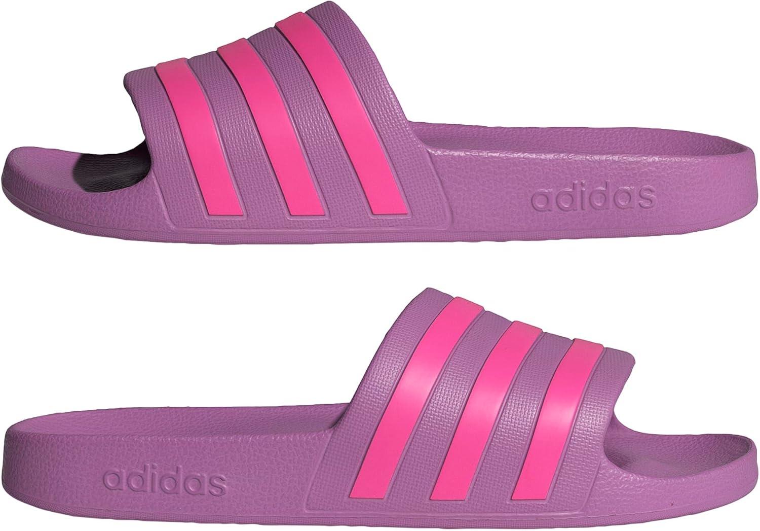 imageadidas womens Adilette AquaPreloved PurpleLucid PinkPreloved Purple