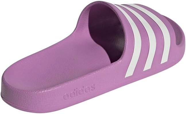 imageadidas womens Adilette AquaPreloved PurpleOff WhiteGrey