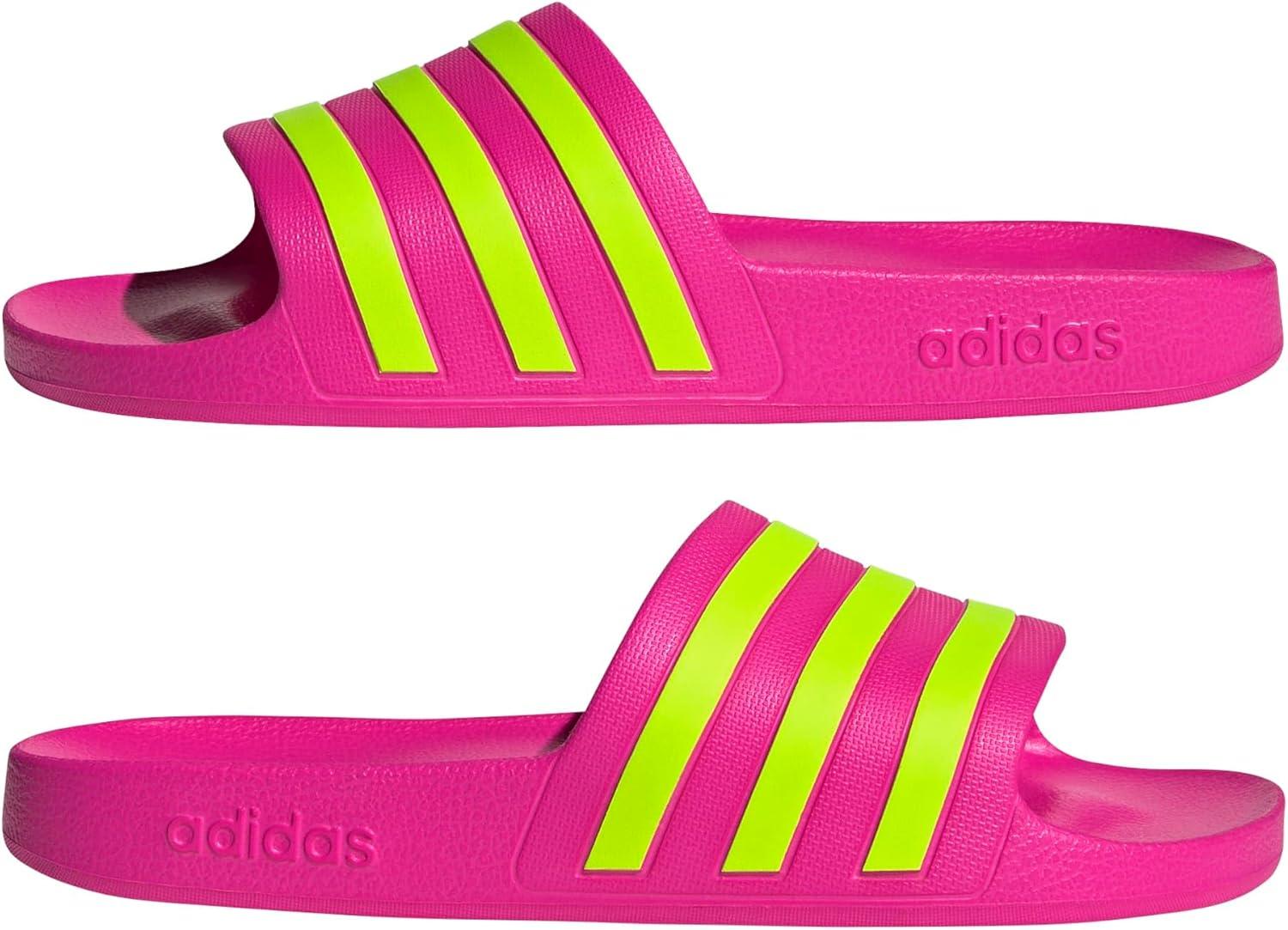 imageadidas womens Adilette AquaShock PinkSolar SlimeShock Pink