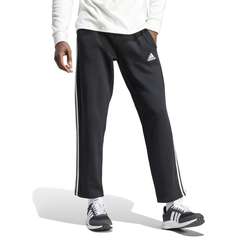 imageAdidas Mens Essentials 3Stripes Regular Tricot PantspantsBlack
