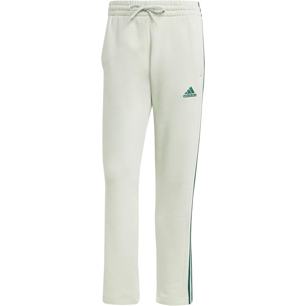 imageAdidas Mens Essentials 3Stripes Regular Tricot PantspantsLinen Green