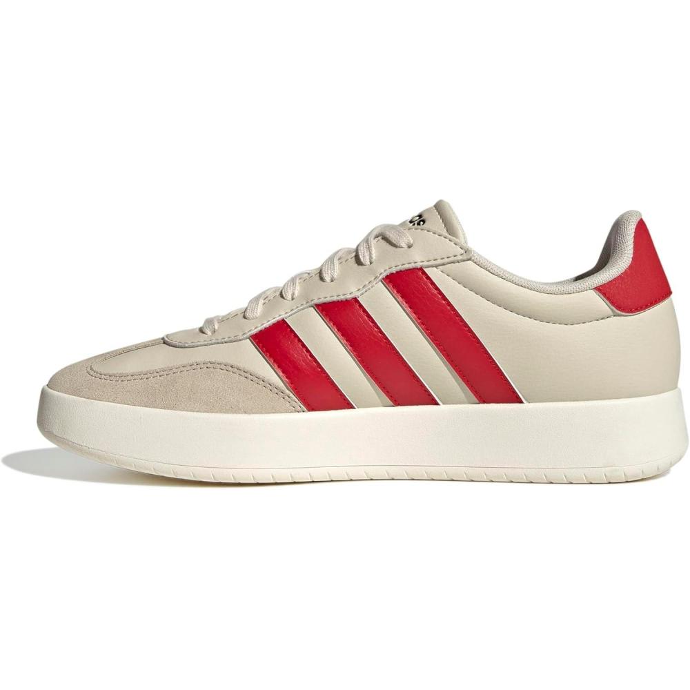 imageadidas Mens Barreda Fashion SneakersAluminaBetter ScarletWonder Beige