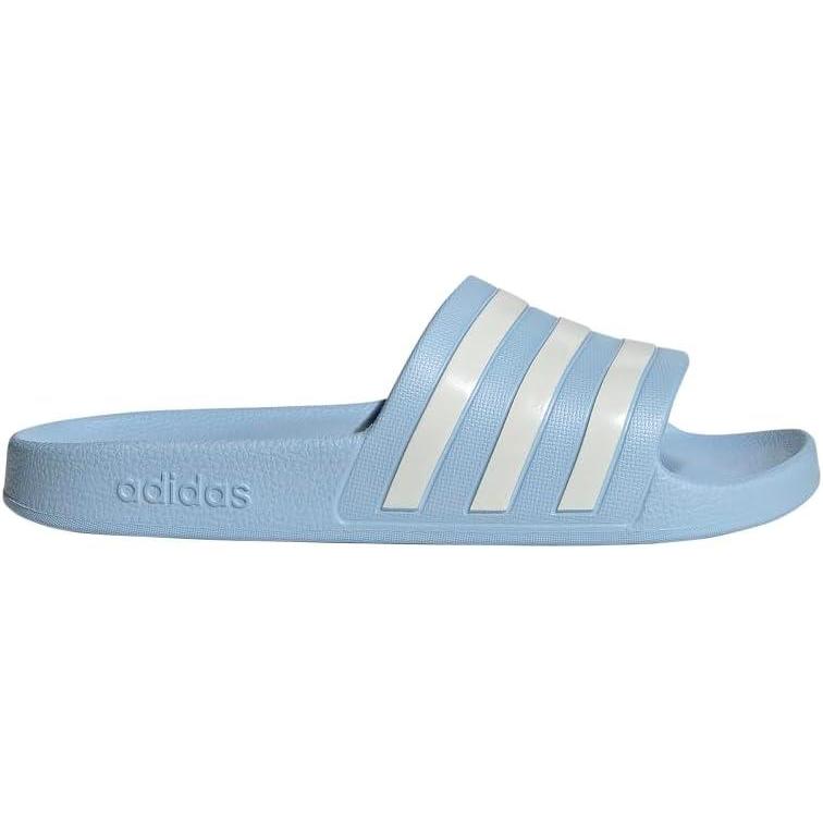 imageadidas womens Adilette AquaGlow BlueZero MetallicZero Metallic