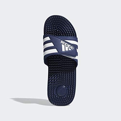 imageadidas Mens Adissage Slide SandalsDark BlueWhiteDark Blue