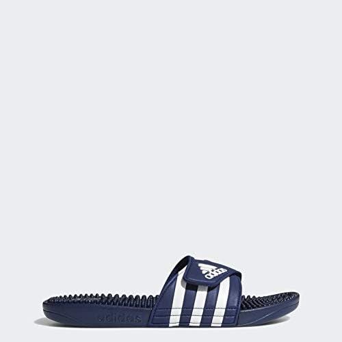 imageadidas Mens Adissage Slide SandalsDark BlueWhiteDark Blue