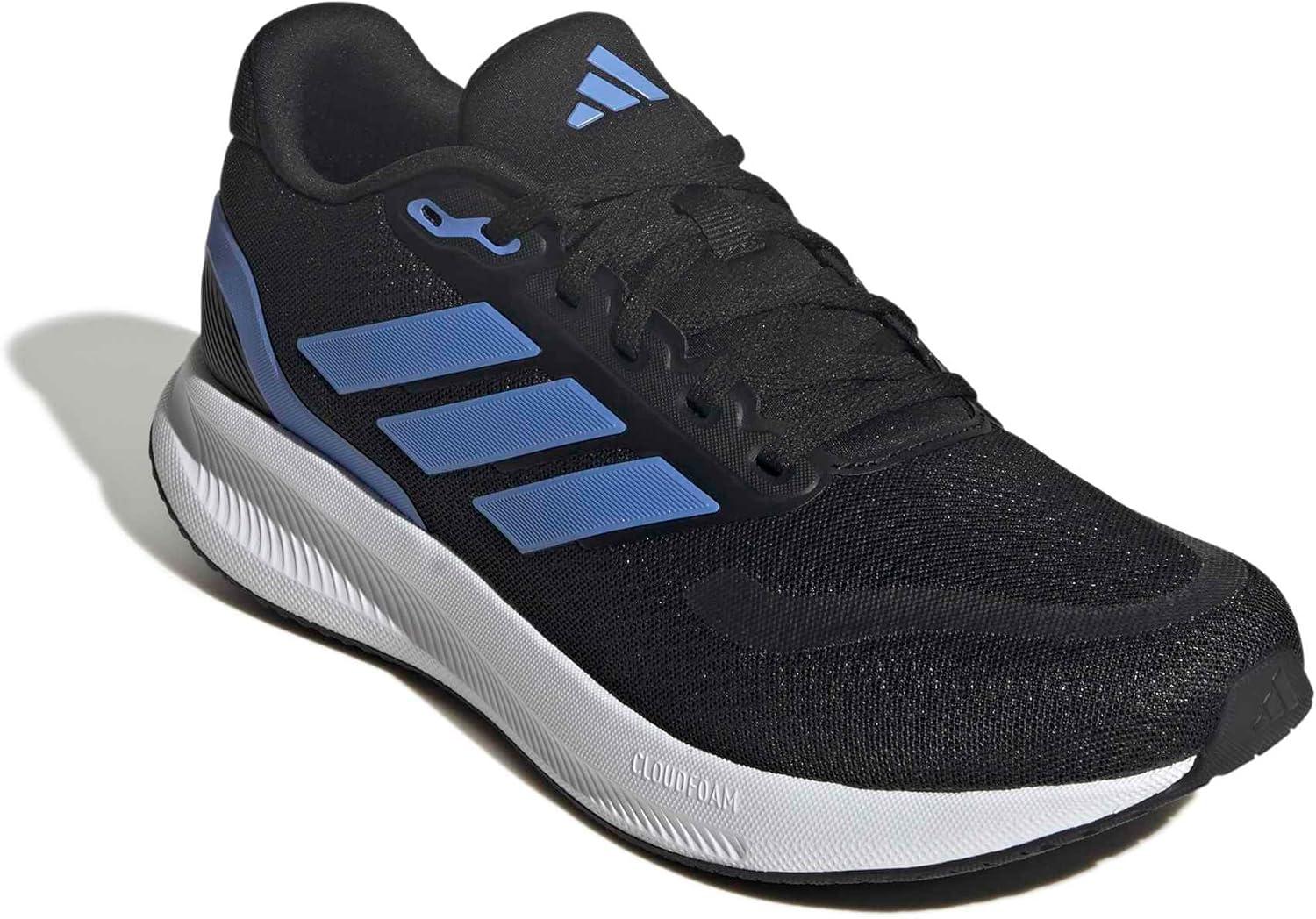 imageAdidas Mens Run Falcon 5BlackBlue FusionWhite