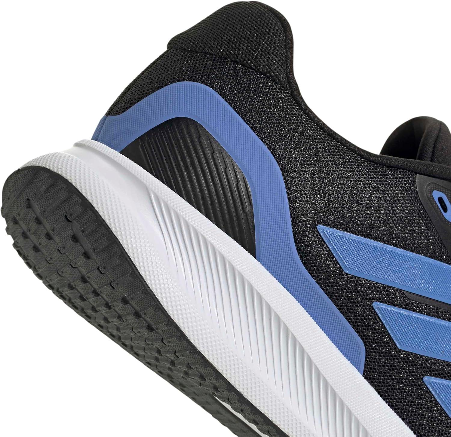 imageAdidas Mens Run Falcon 5BlackBlue FusionWhite
