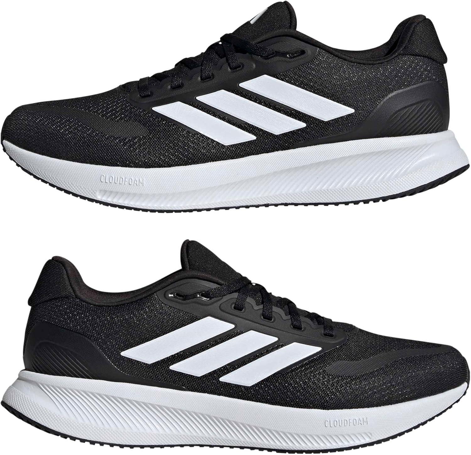 imageAdidas Mens Run Falcon 5BlackWhiteBlack