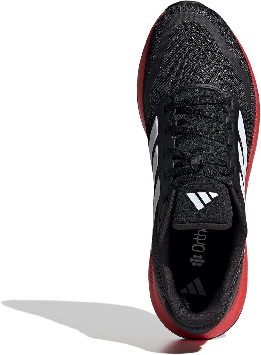 imageAdidas Mens Run Falcon 5BlackWhiteBright Red