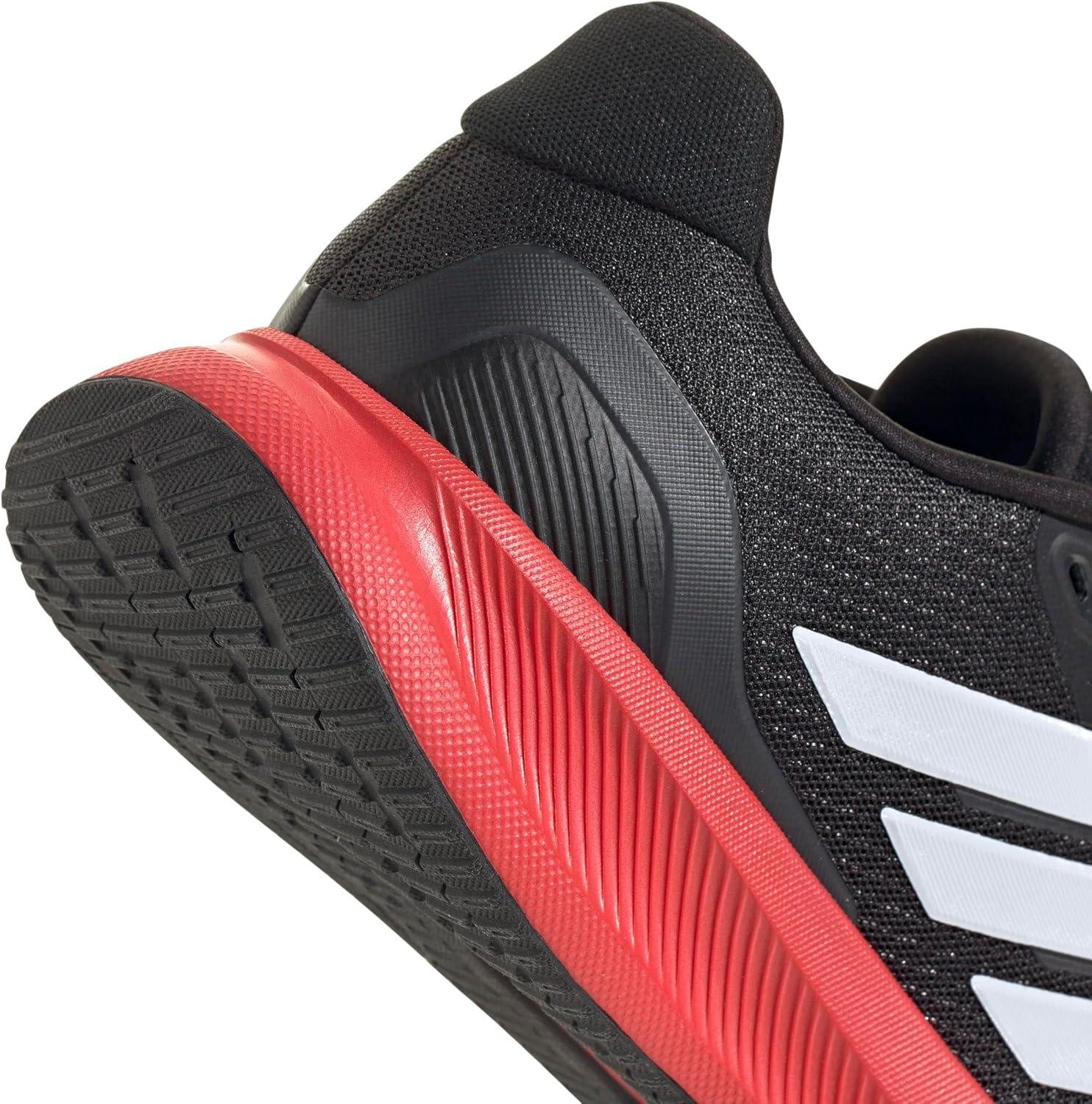 imageAdidas Mens Run Falcon 5BlackWhiteBright Red