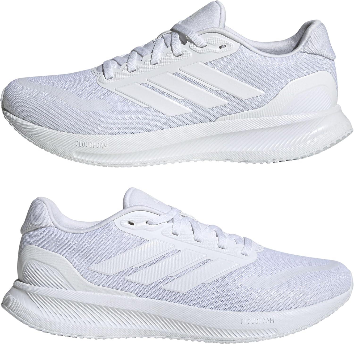 imageAdidas Mens Run Falcon 5Ftwr White Ftwr White Core Black