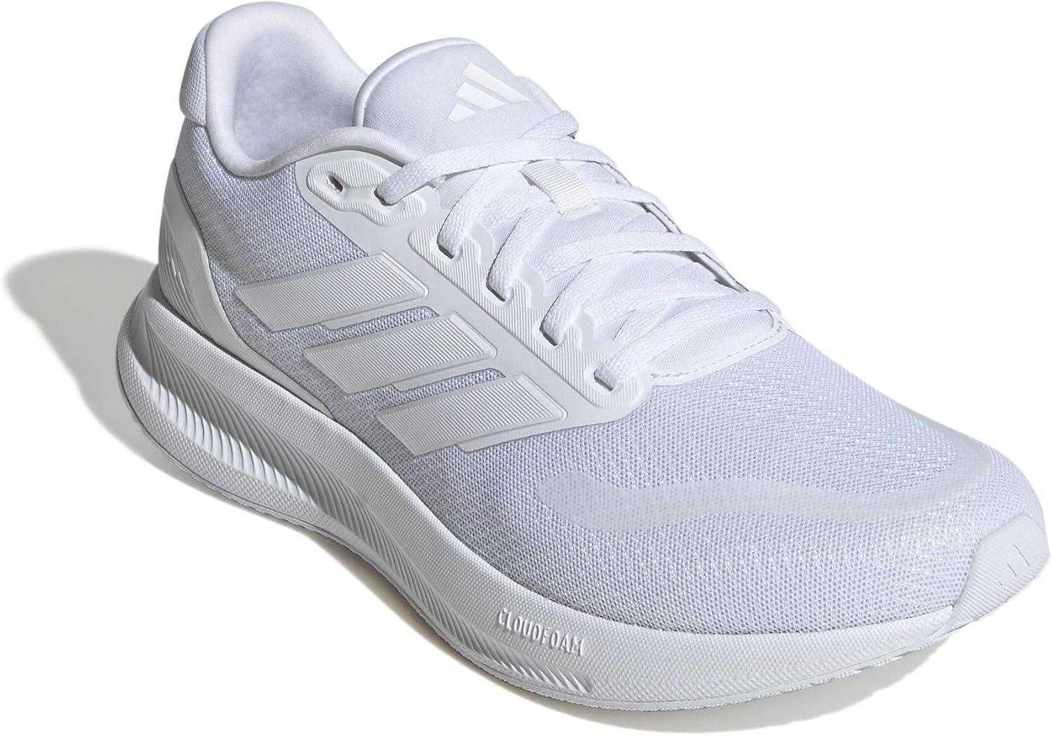 imageAdidas Mens Run Falcon 5Ftwr White Ftwr White Core Black