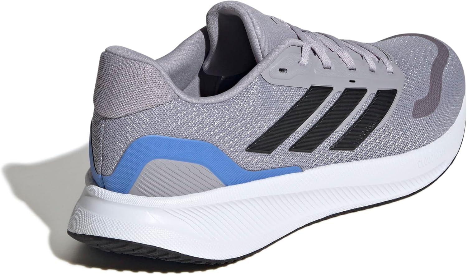 imageAdidas Mens Run Falcon 5Glory GreyBlackBlue Fusion
