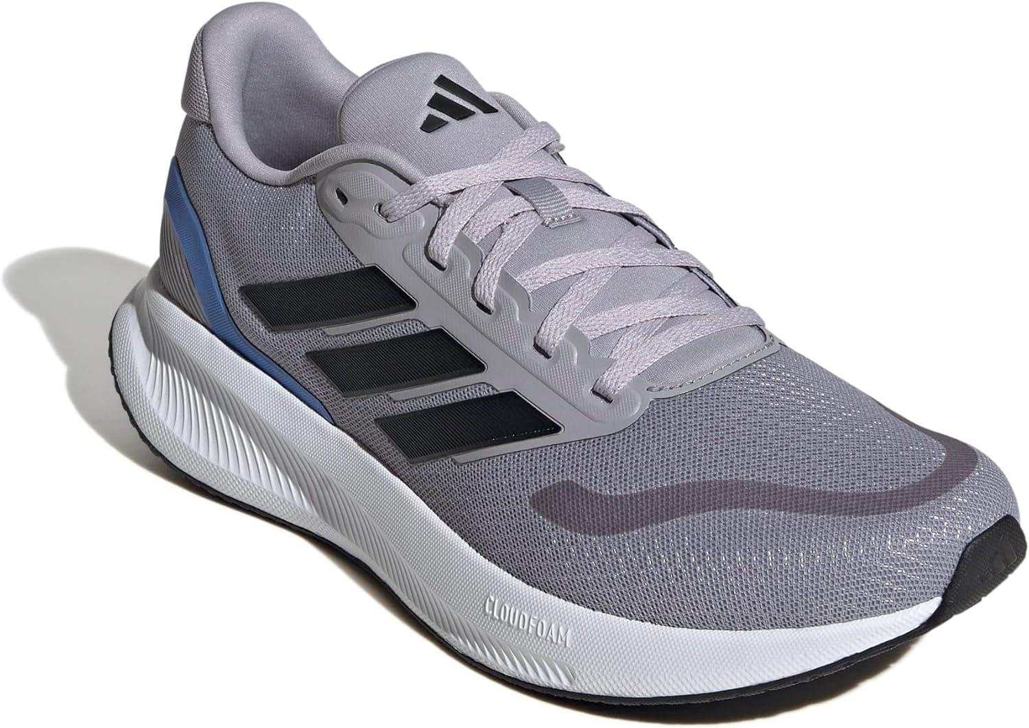 imageAdidas Mens Run Falcon 5Glory GreyBlackBlue Fusion