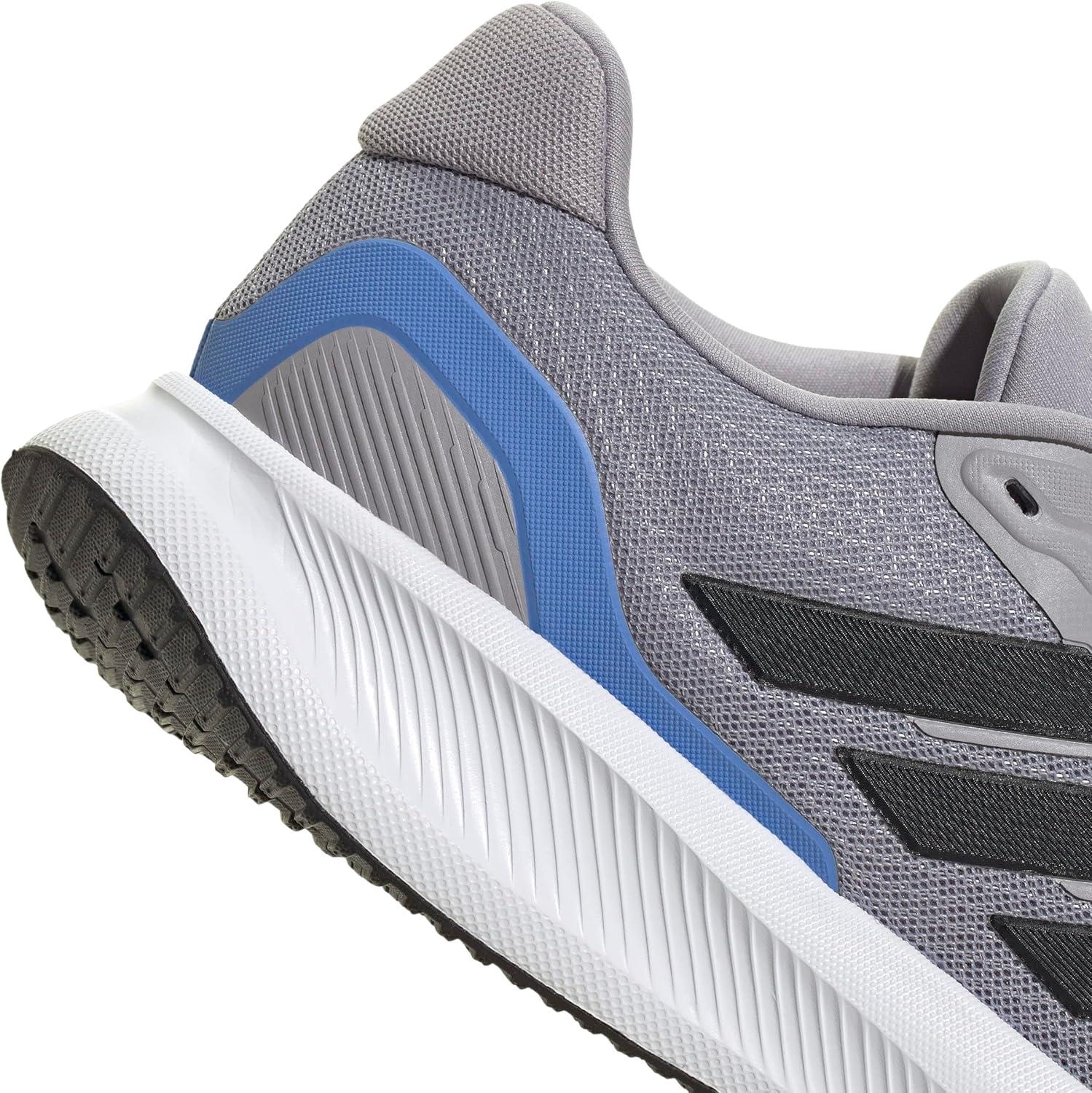 imageAdidas Mens Run Falcon 5Glory GreyBlackBlue Fusion