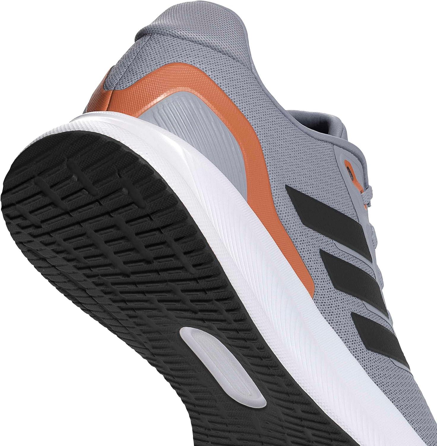 imageAdidas Mens Run Falcon 5Halo SilverBlackDusky Orange