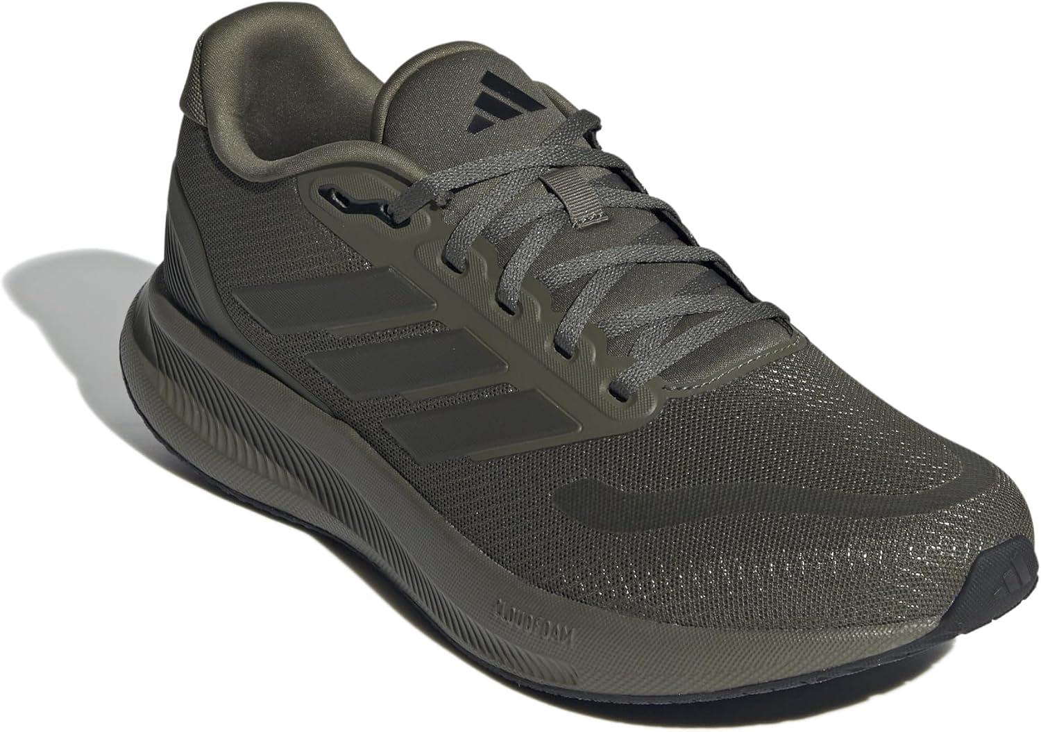 imageAdidas Mens Run Falcon 5Olive StrataShadow OliveBlack