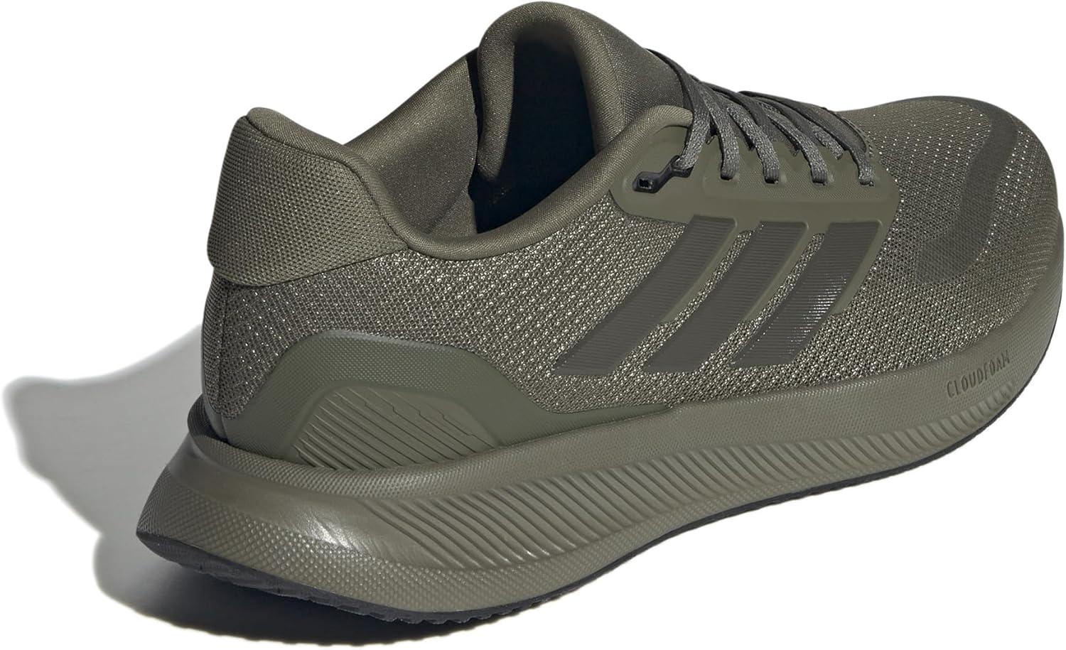imageAdidas Mens Run Falcon 5Olive StrataShadow OliveBlack