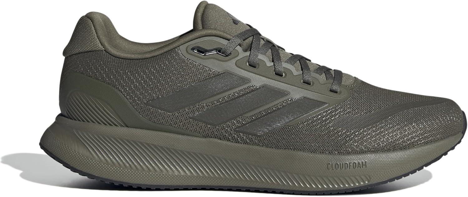 imageAdidas Mens Run Falcon 5Olive StrataShadow OliveBlack