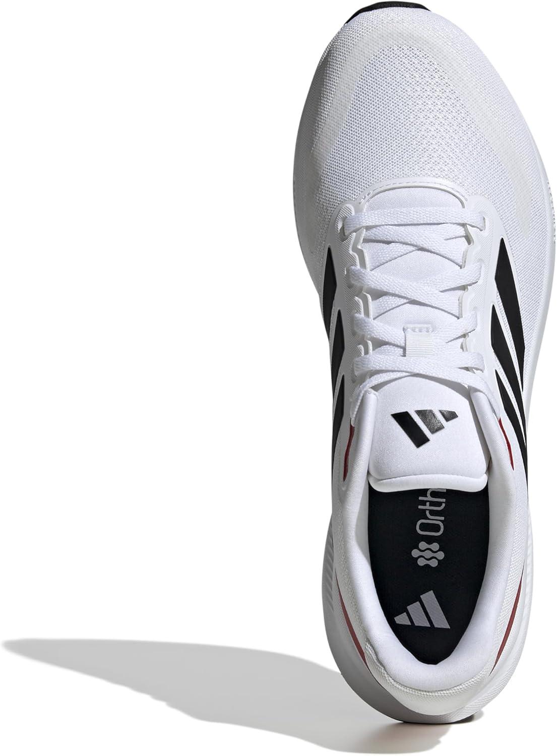 imageAdidas Mens Run Falcon 5WhiteBlackBetter Scarlet