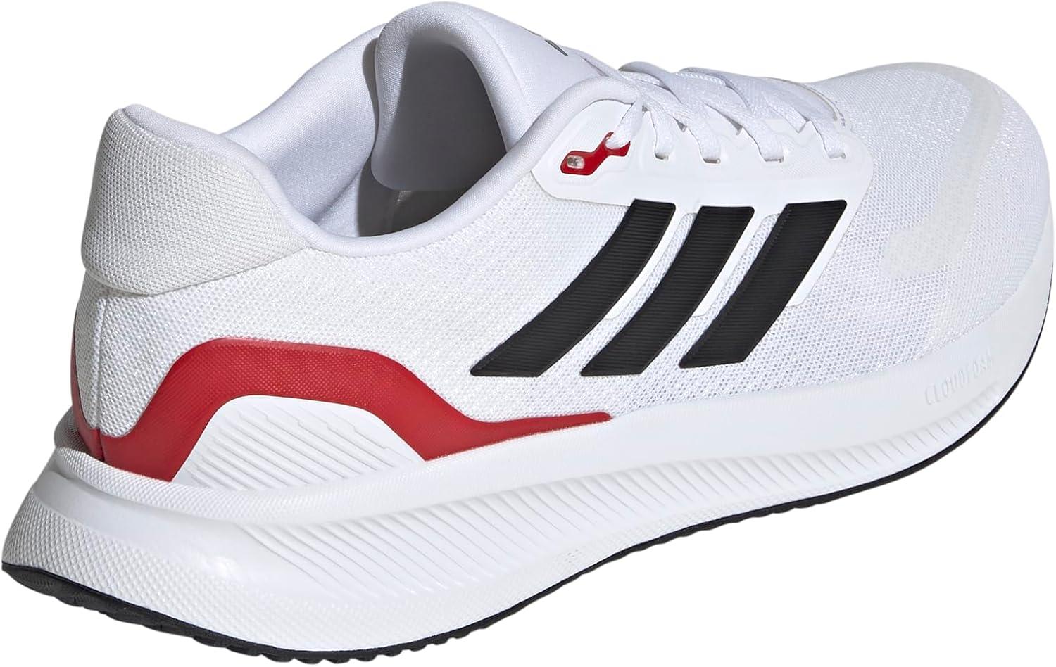 imageAdidas Mens Run Falcon 5WhiteBlackBetter Scarlet