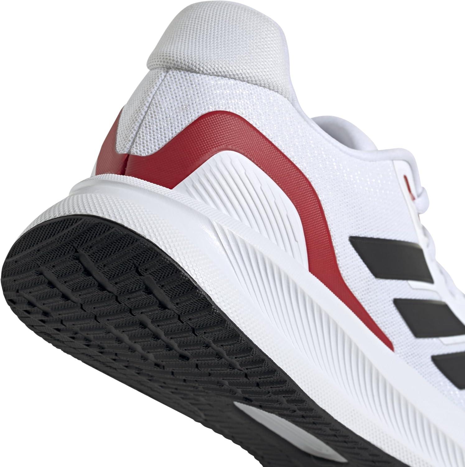 imageAdidas Mens Run Falcon 5WhiteBlackBetter Scarlet