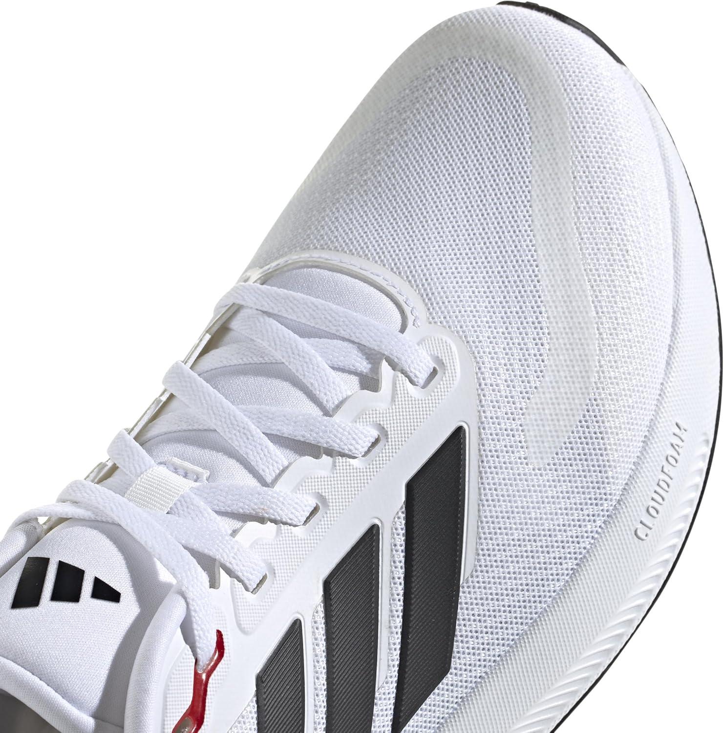 imageAdidas Mens Run Falcon 5WhiteBlackBetter Scarlet