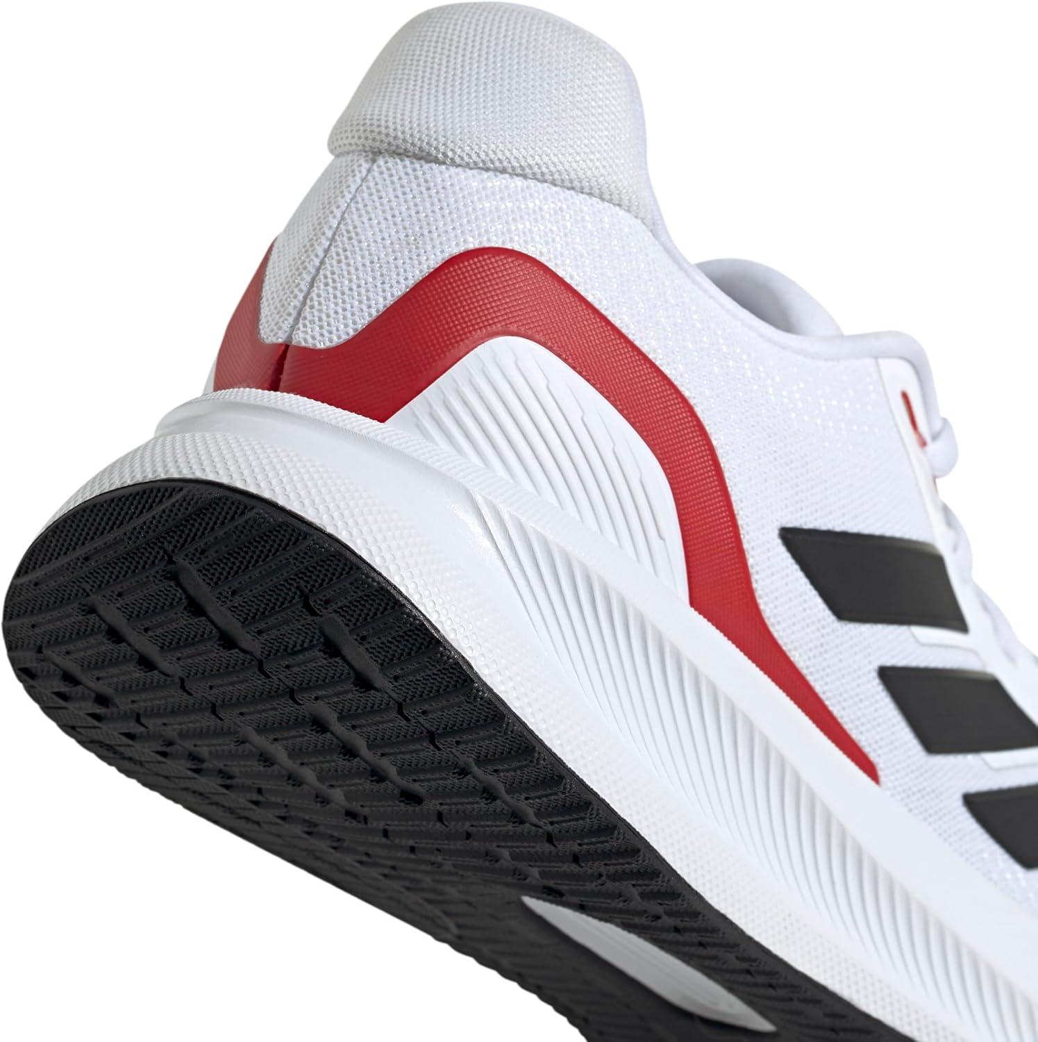 imageAdidas Mens Run Falcon 5WhiteBlackBetter Scarlet