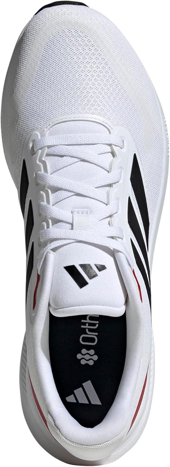 imageAdidas Mens Run Falcon 5WhiteBlackBetter Scarlet