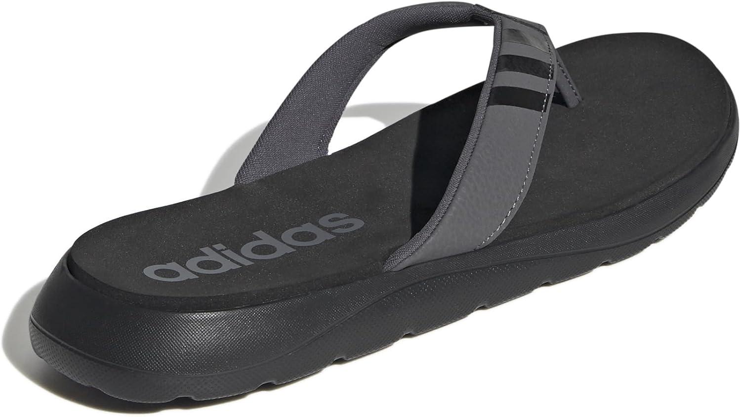 imageadidas Mens Leisure and Sportwear Flip Flop SandalsBlackGreyGrey