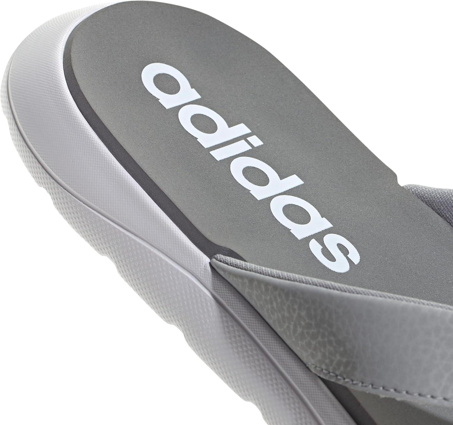 imageadidas Mens Leisure and Sportwear Flip Flop SandalsGreyGreen SparkWhite